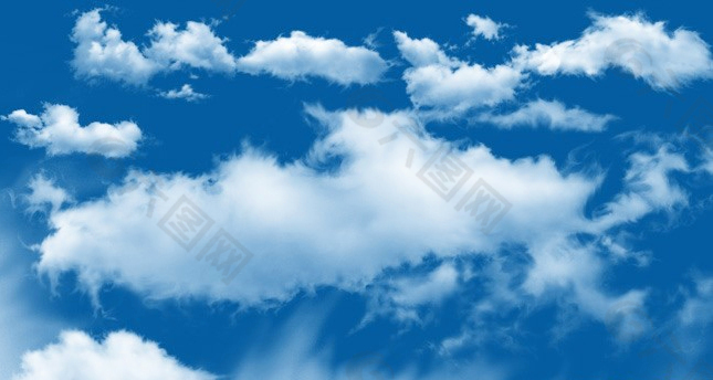 蓝天白云背景素材PSD源文件