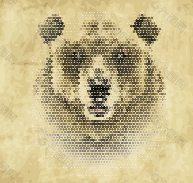 创意棕熊头像