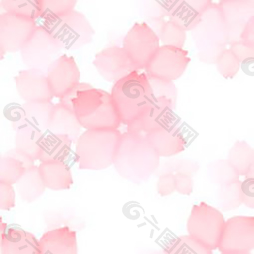 粉色水粉樱花背景