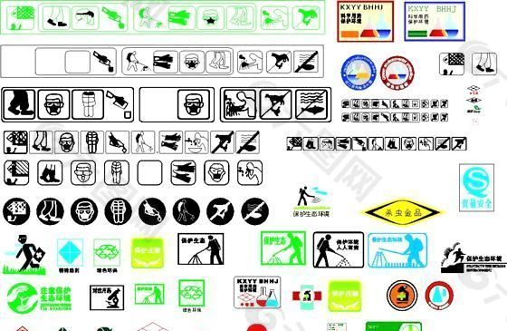 标签常用标识 农药包装 矢量CDR