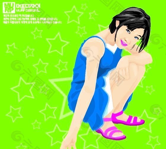 矢量女性 矢量人物 AI格式_0495