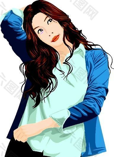 矢量女性 矢量人物 AI格式_0456