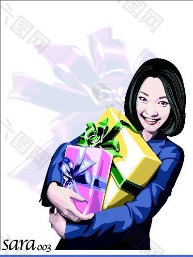 矢量女性 矢量人物 EPS格式_0003