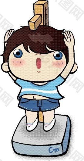 漫画儿童 卡通儿童 学校生活 矢量 EPS格式 037