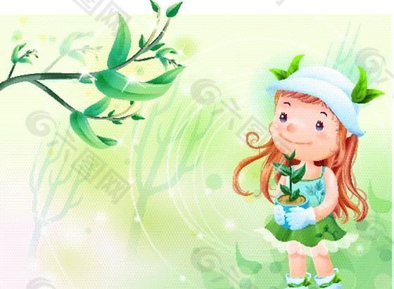漫画儿童 卡通儿童 矢量 EPS格式 315