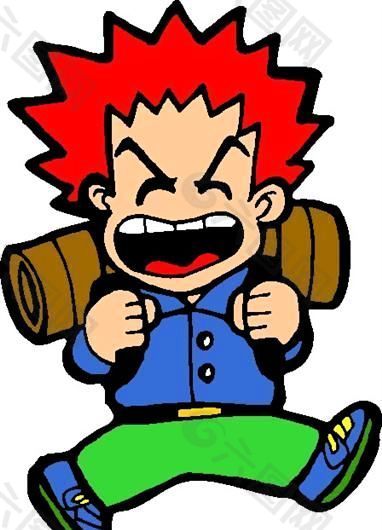 漫画男性 卡通人物 矢量 AI_0029