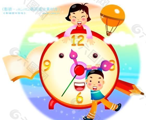 儿童生活 矢量 卡通人物 AI_0480