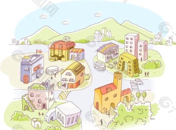 快乐生活插图 矢量素材 ai格式_30