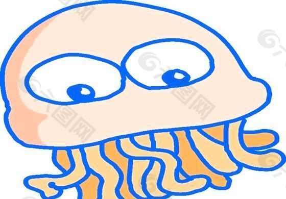 章鱼 海洋动物 卡通动物 日本矢量素材 ai格式_27