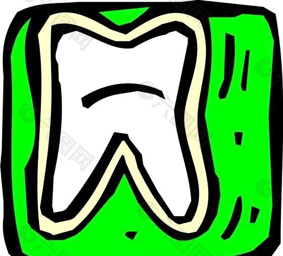 假牙 牙齿 医用模型 矢量素材 EPS_0029