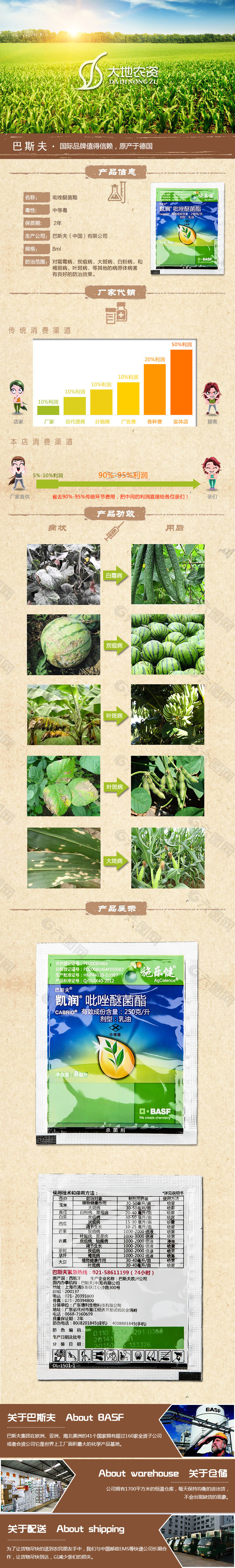 农业农资农产农药大地玉米西瓜淘宝详情页