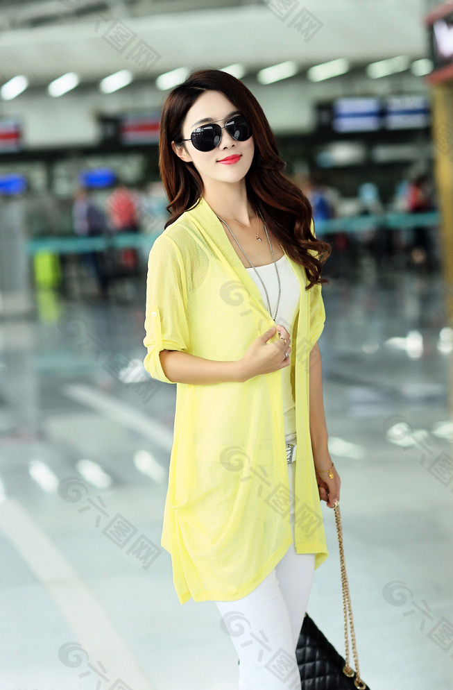 针织衫摄影 美女模特 平面模特图片