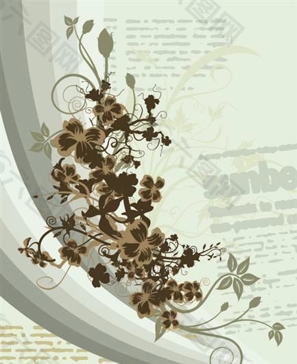 欧美花纹-4055 矢量EPS
