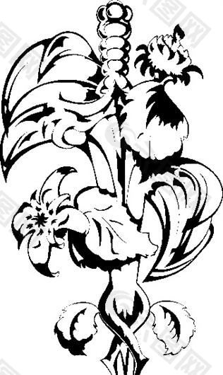 装饰图案 花纹 花朵 图腾矢量素材 ai格式_109