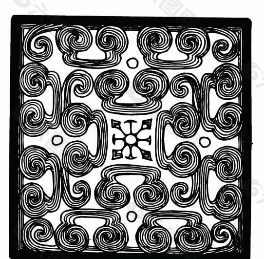 元明时代 矢量版画 古典图案 矢量中华五千年 AI源文件_0413