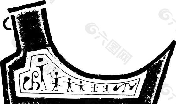 春秋战国时期 版画 装饰画 矢量 AI格式_0148