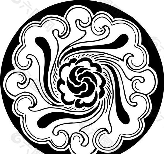 清代（下）版画 装饰画 中华图案五千年 矢量 AI格式_0683