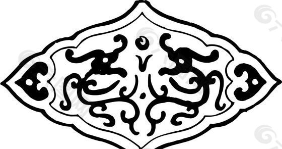 清代（下）版画 装饰画 中华图案五千年 矢量 AI格式_0488