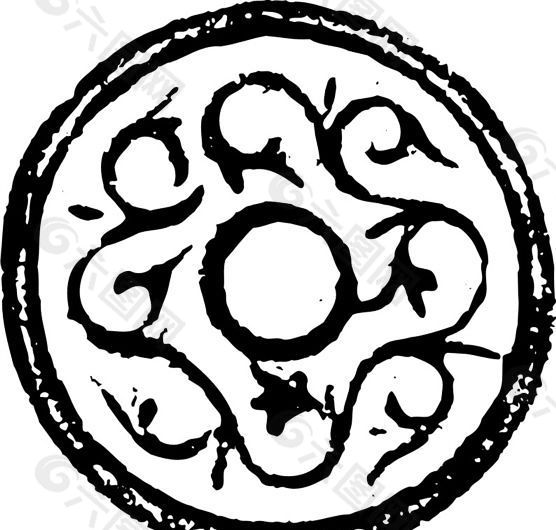 清代（下）版画 装饰画 中华图案五千年 矢量 AI格式_0373