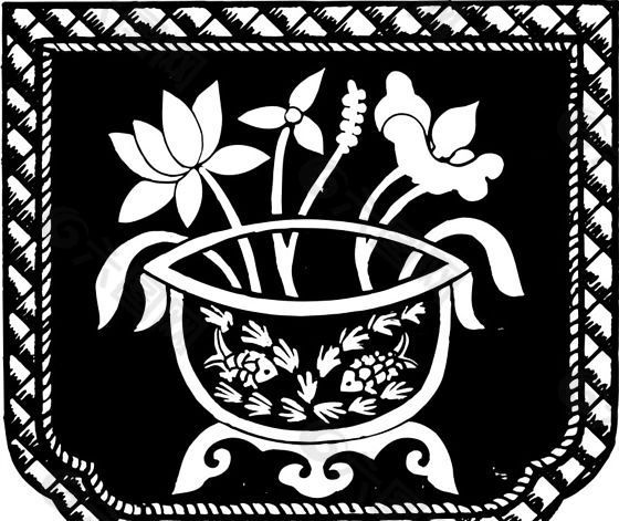 清代（上）版画 装饰画 中华图案五千年 矢量 AI格式_0997