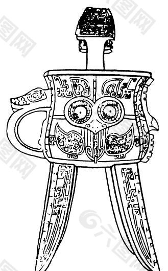 商周时代版画 装饰画 矢量 AI格式_0624