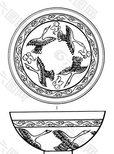 元明时代 矢量版画 古典图案 矢量中华五千年 AI源文件_0098