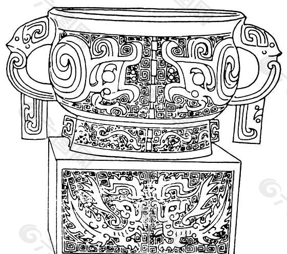 工具类 原始社会版画 矢量 AI格式_0160