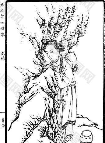 古版画 人物类 人物画 矢量 EPS格式_0088