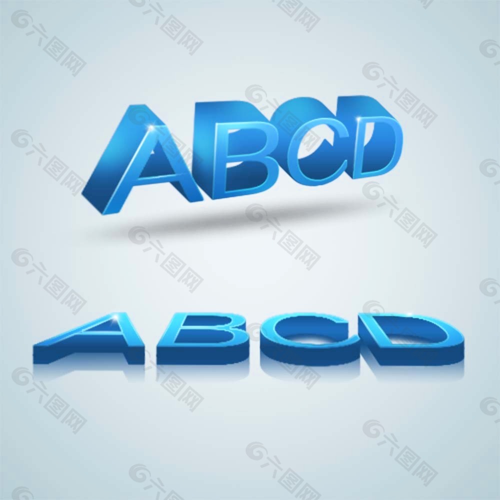 艺术字ABCD