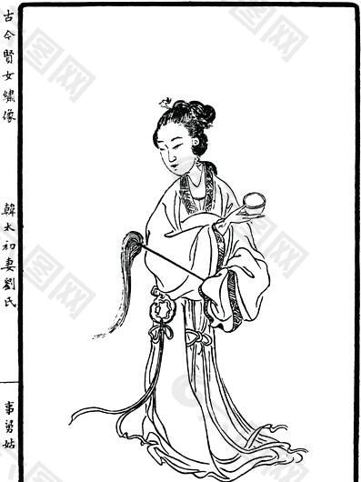 古版人物 木刻版画 中国传统文化_030