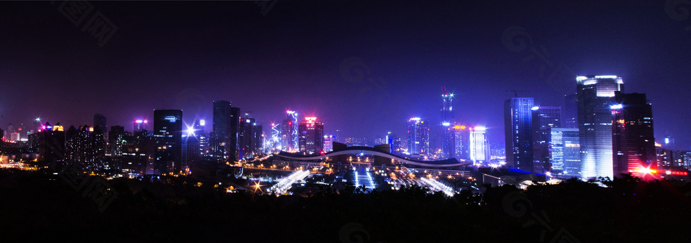深圳电视塔夜景图片