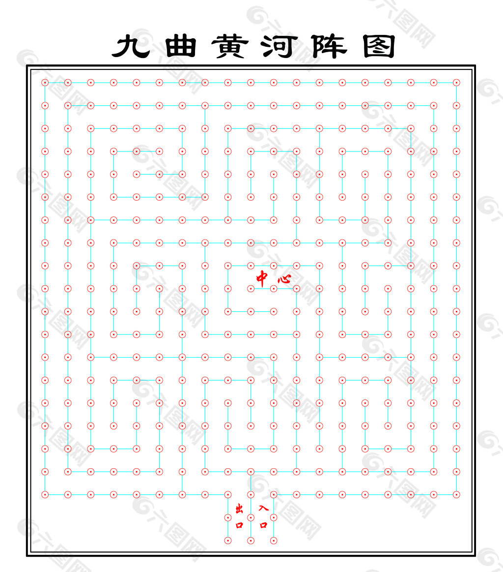 九宫图  迷宫  黄河阵图