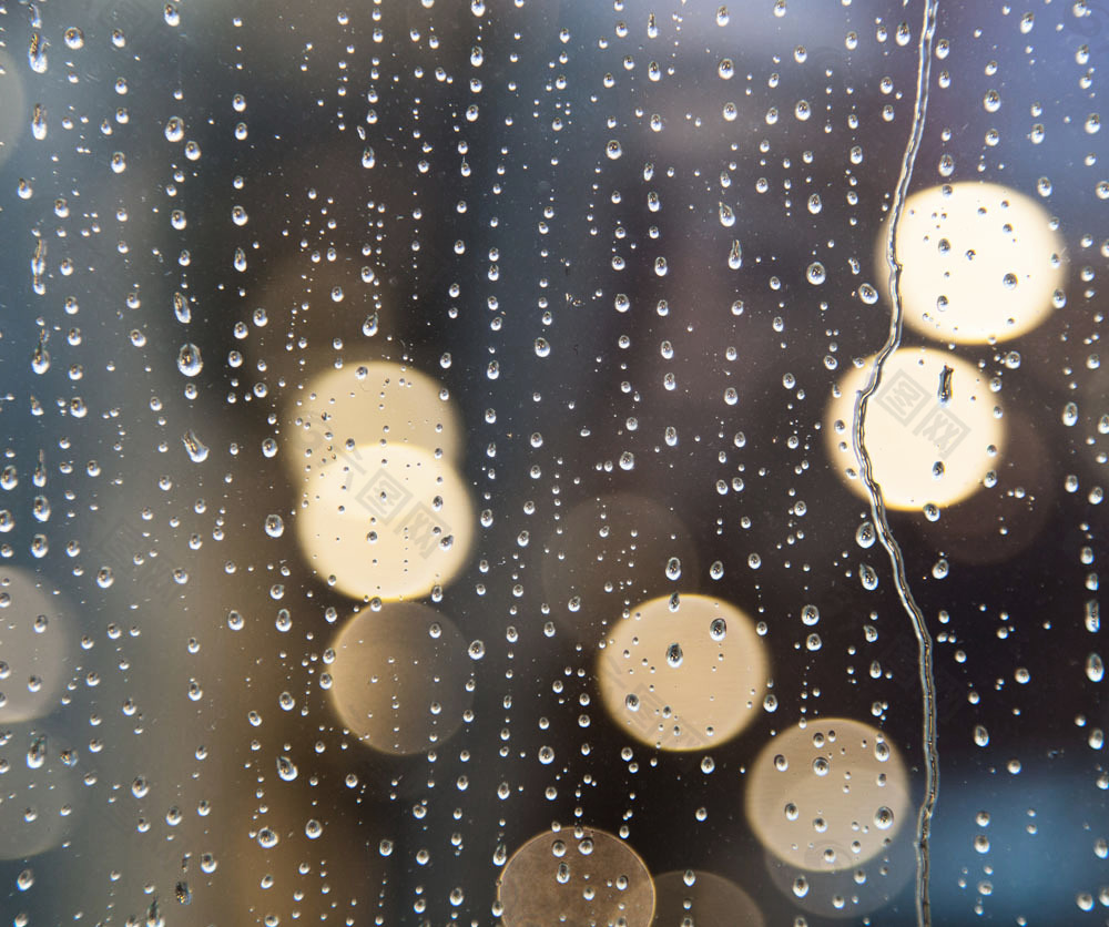 窗户雨滴背景