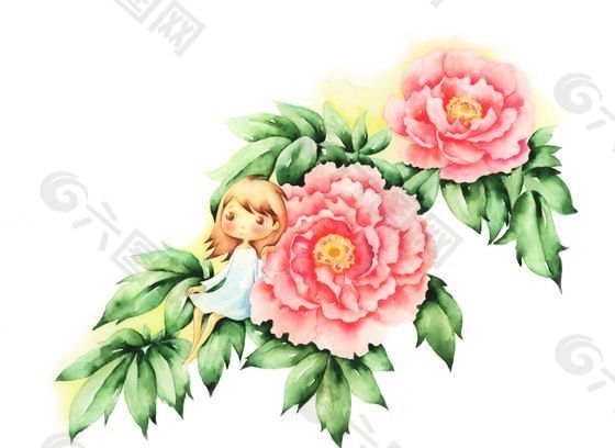 拇指姑娘 童话人物 卡通漫画 分层 PSD_0030