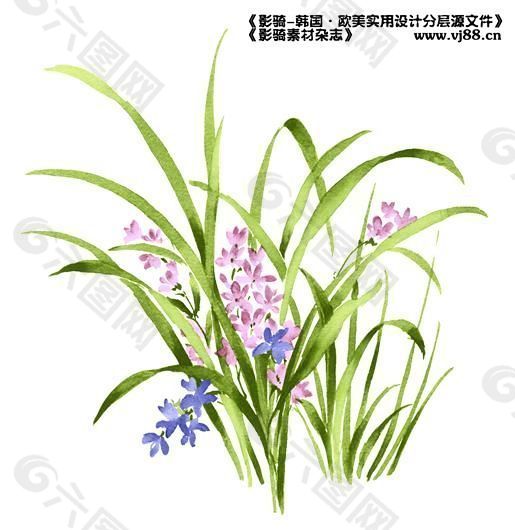 时尚花纹分层模板 瓷器花纹素材模板 分层素材 PSD_0030