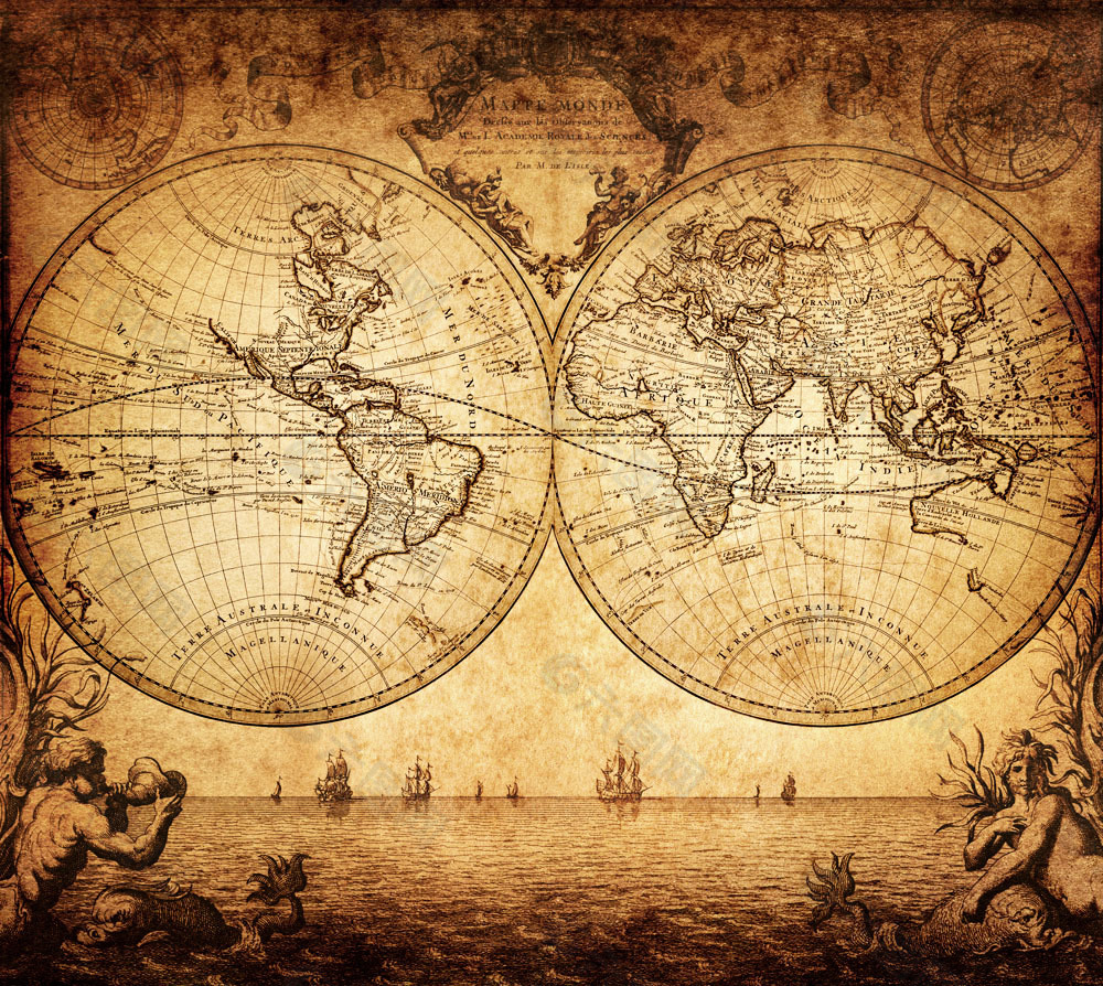 古老的航海地图