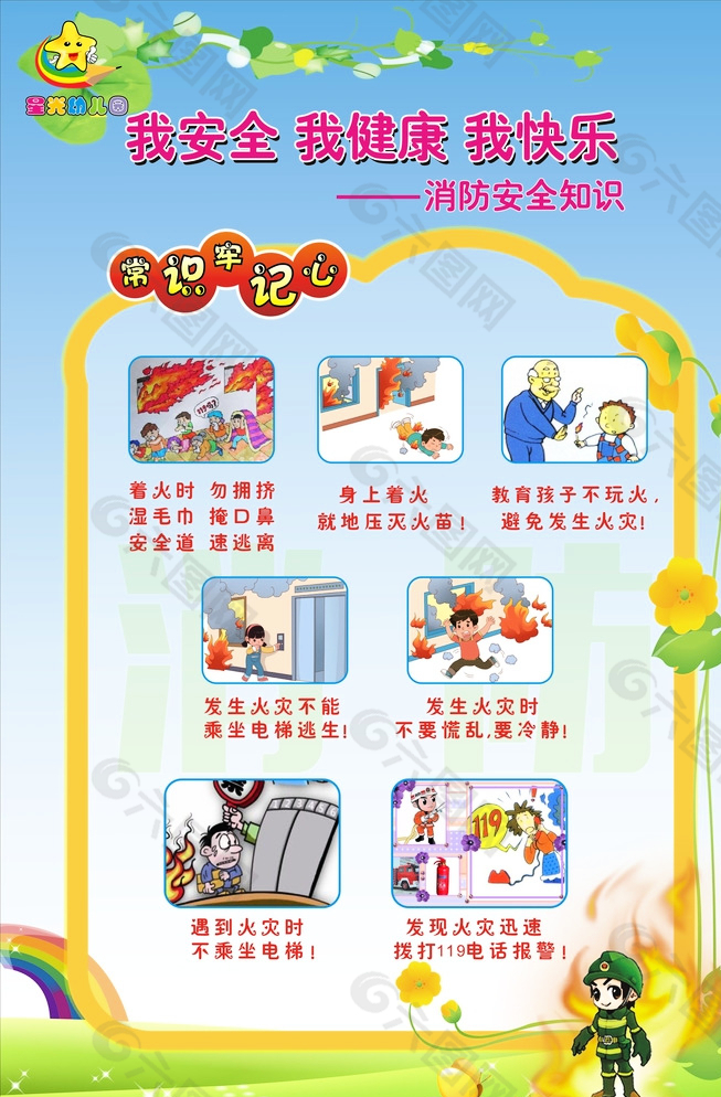 幼兒園消防安全圖片