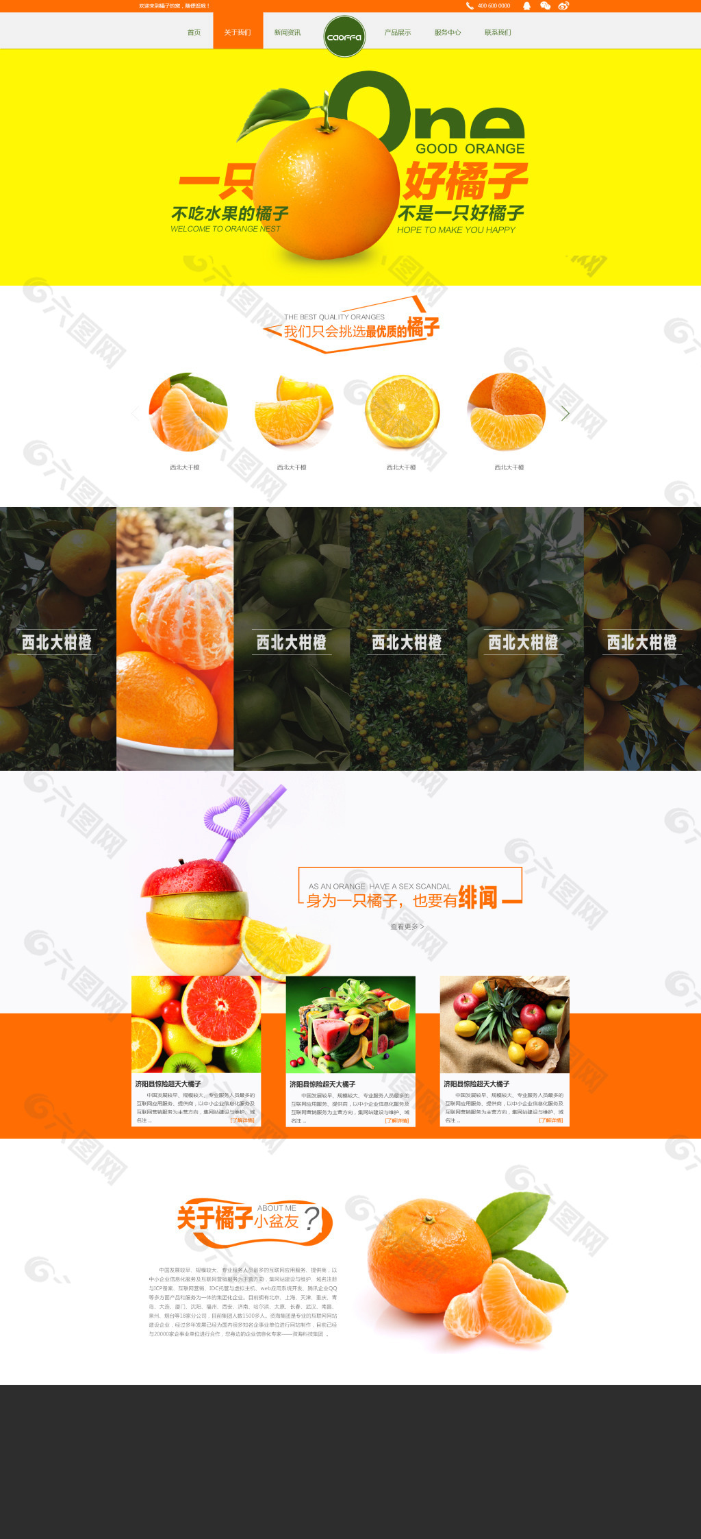 水果创意网站设计