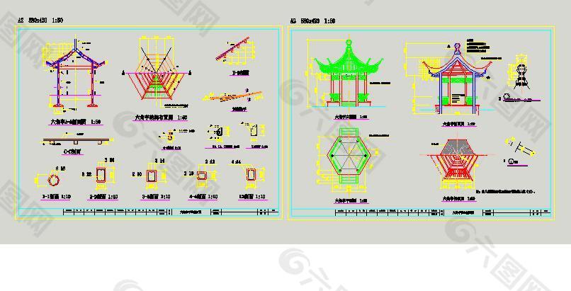 亭子的施工图