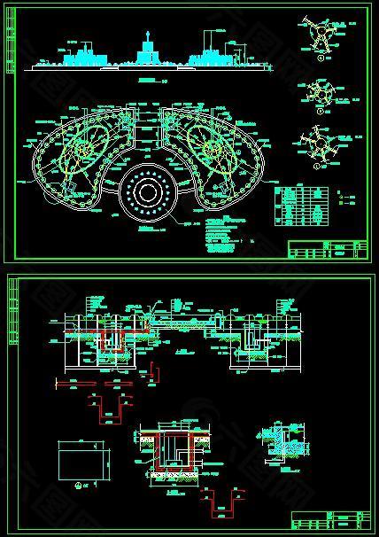 某健身广场喷泉施工图