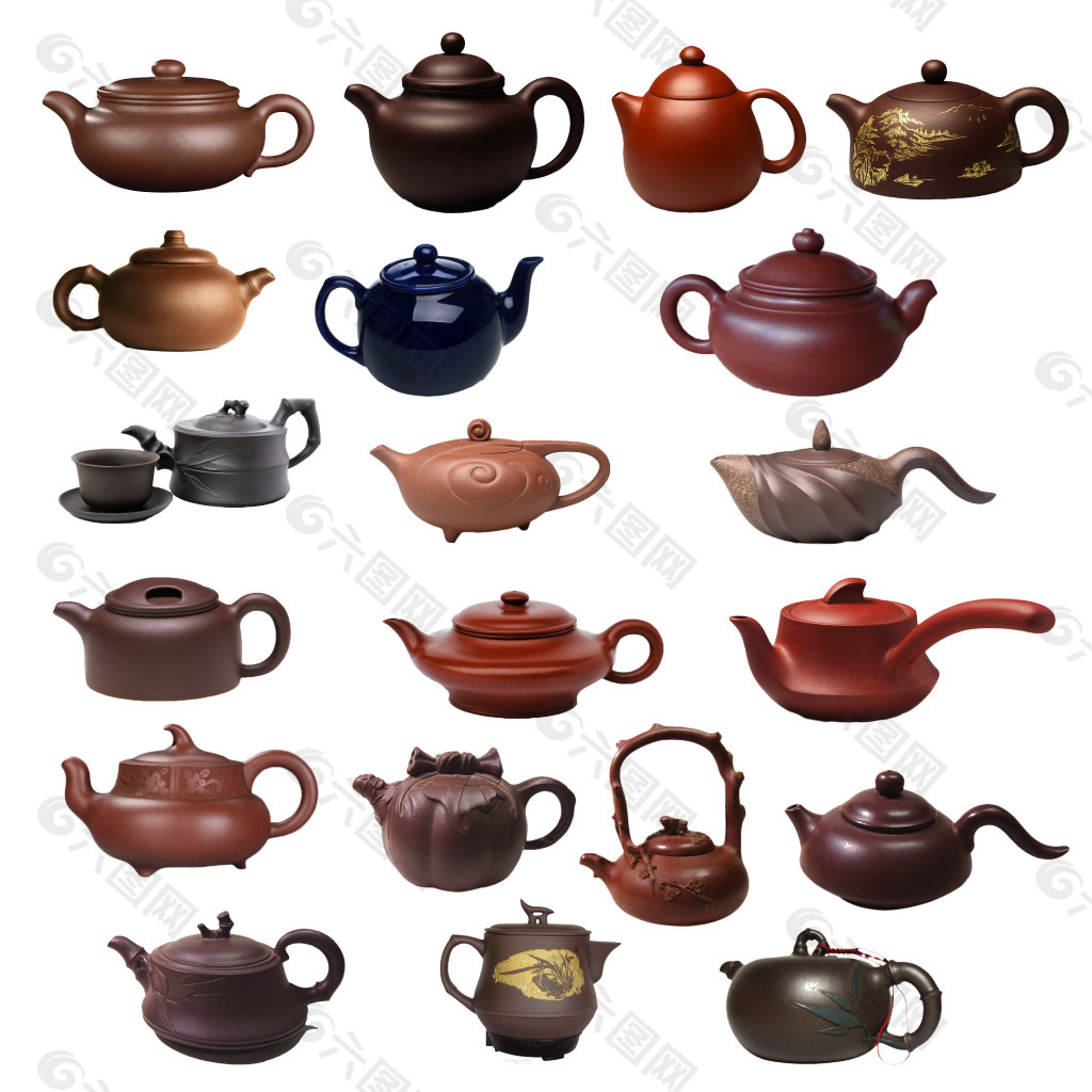 各类茶壶素材