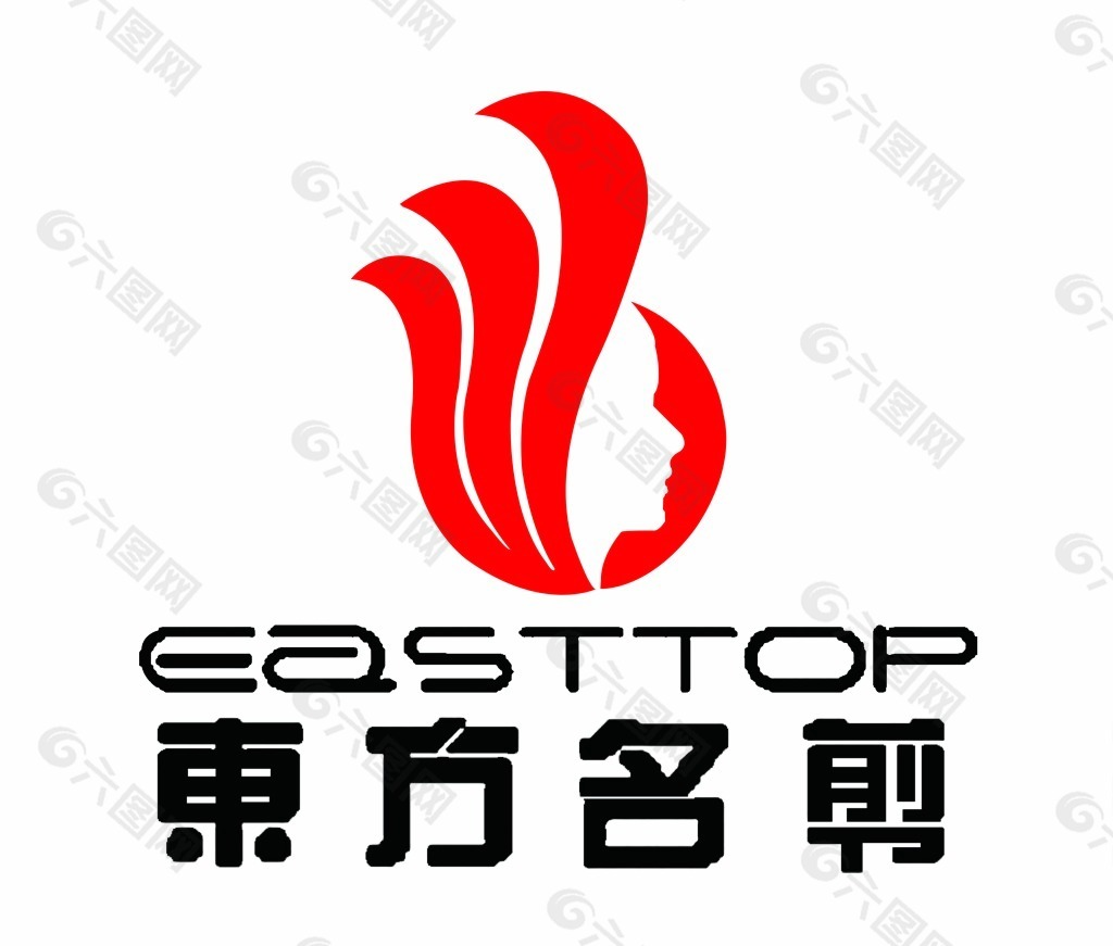 东方名剪形象墙PSD分层图