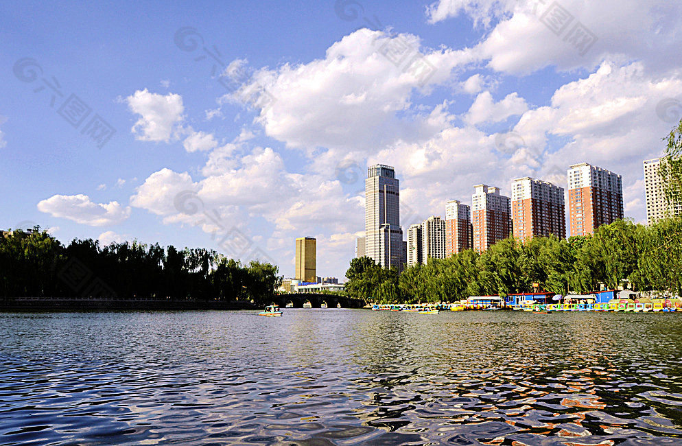 太原城市高楼景观图片
