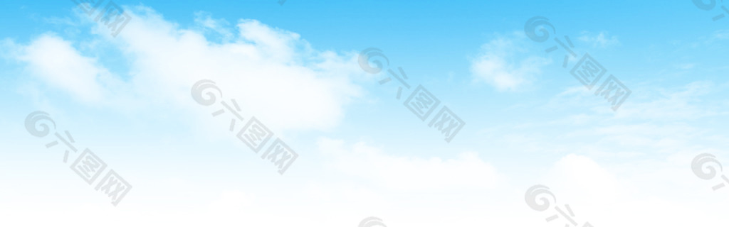 PSD蓝色天空白云背景素材淘宝天猫通用