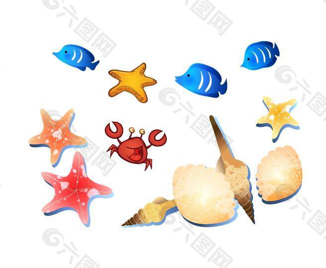 海底鱼和星星
