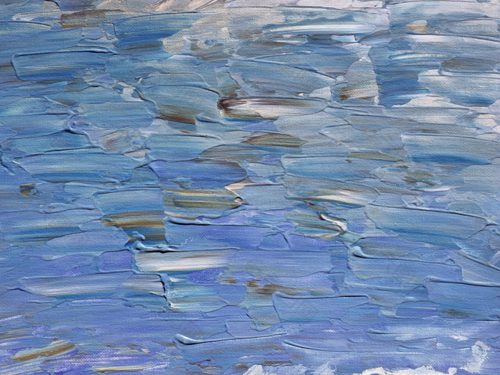 抽象油画背景波浪图片