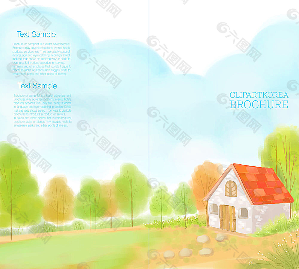 卡通插画背景素材