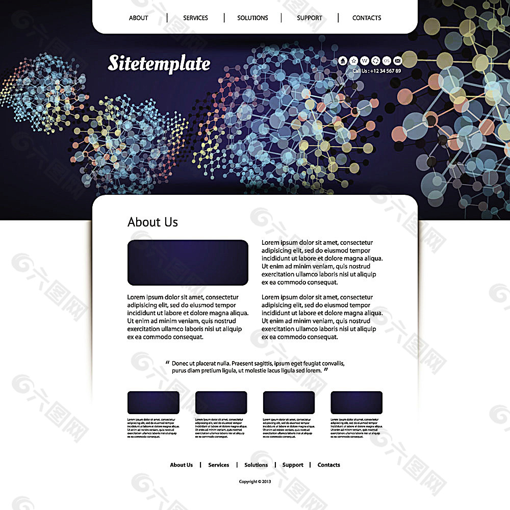 分子结构网站设计
