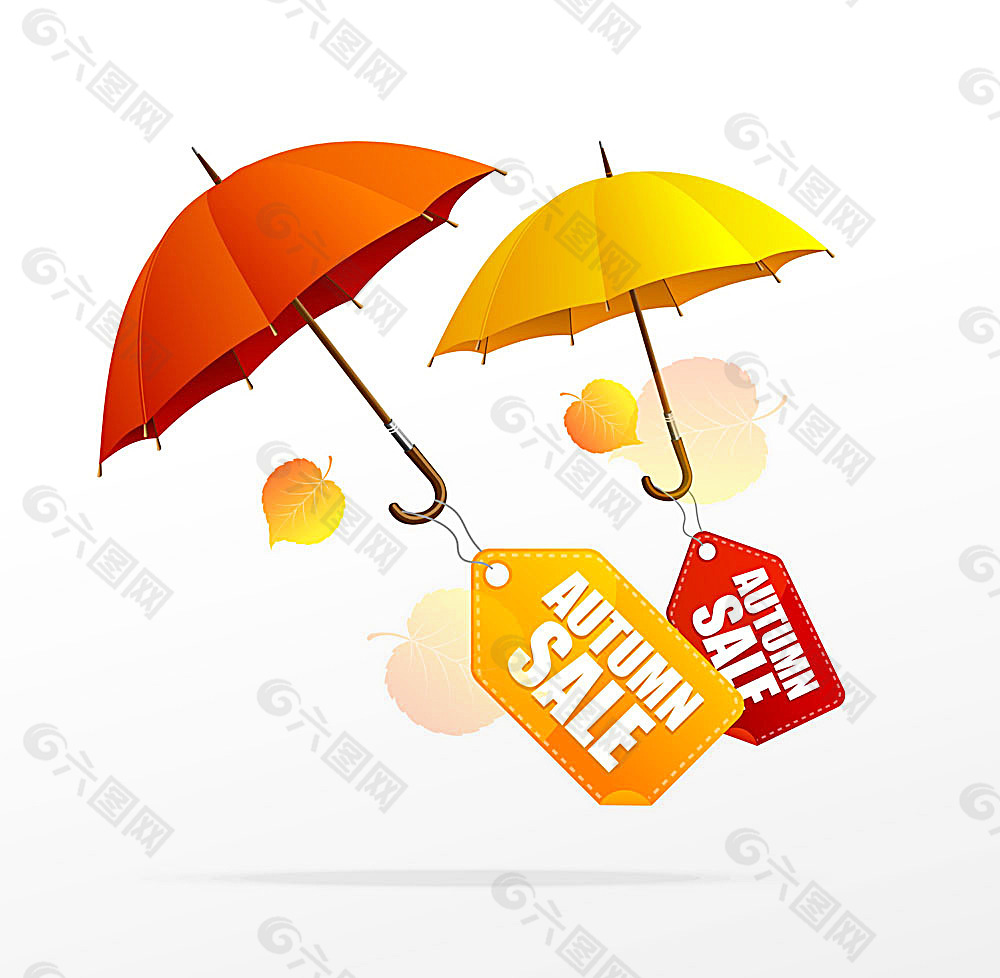 雨伞标签设计