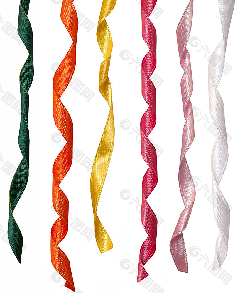 各种颜色的丝带